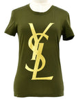 Yves Saint Laurent YSL-print cotton T-shirt 