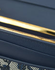 Christian Dior Navy Trotter Long Wallet Purse