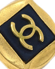 Chanel Square Earrings Clip-On Gold 95A
