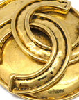Chanel Oval Brooch Pin Gold 94P