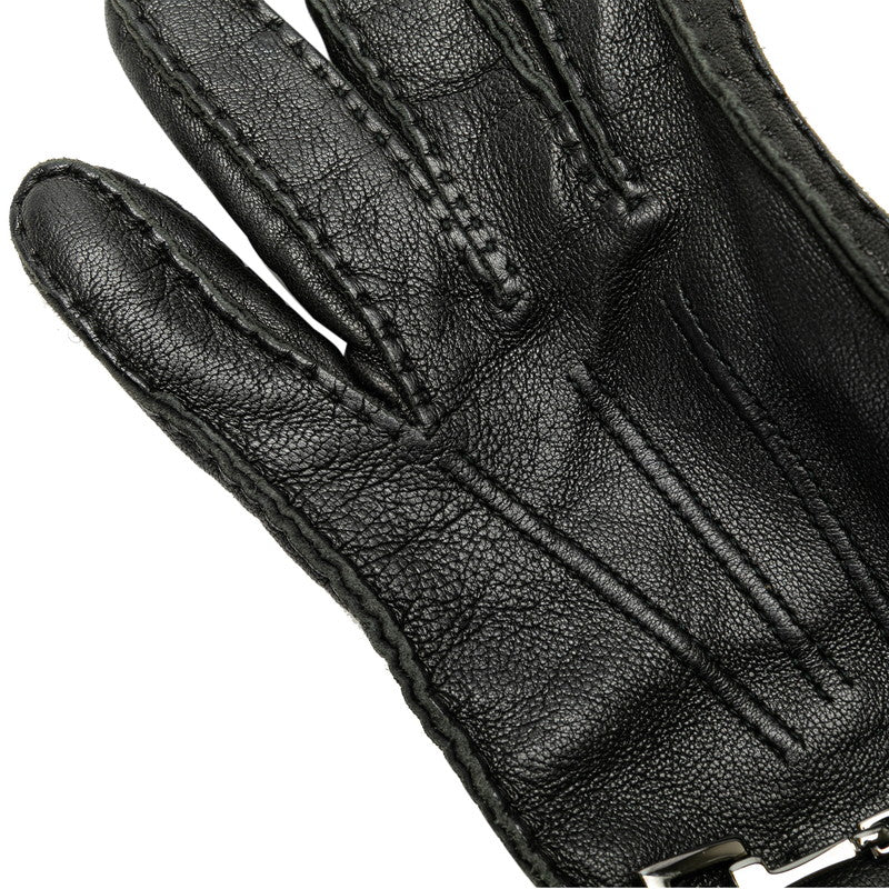 Gucci Horsbit Gloves 603635 Black Leather Gucci
