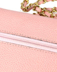 Chanel 2004-2005 Pink Caviar Timeless WOC Wallet on Chain