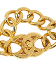 ★CHANEL Turnlock Gold Bracelet 95P