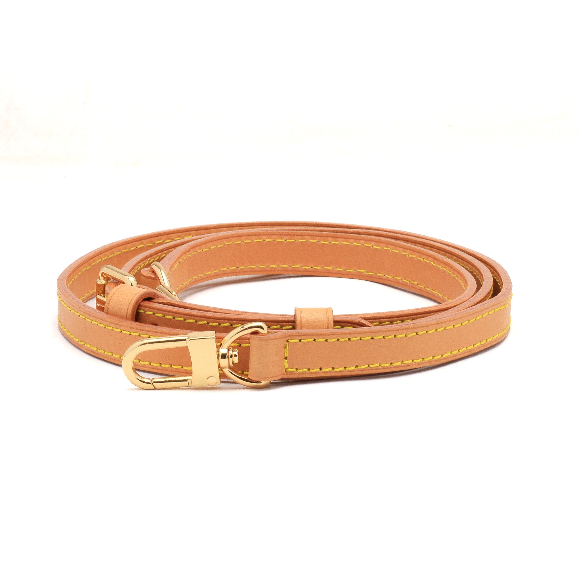 vachetta leather double straps for lv bag