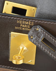 Hermes 2004 Kelly 35 Retourne Vibrato Chocolat