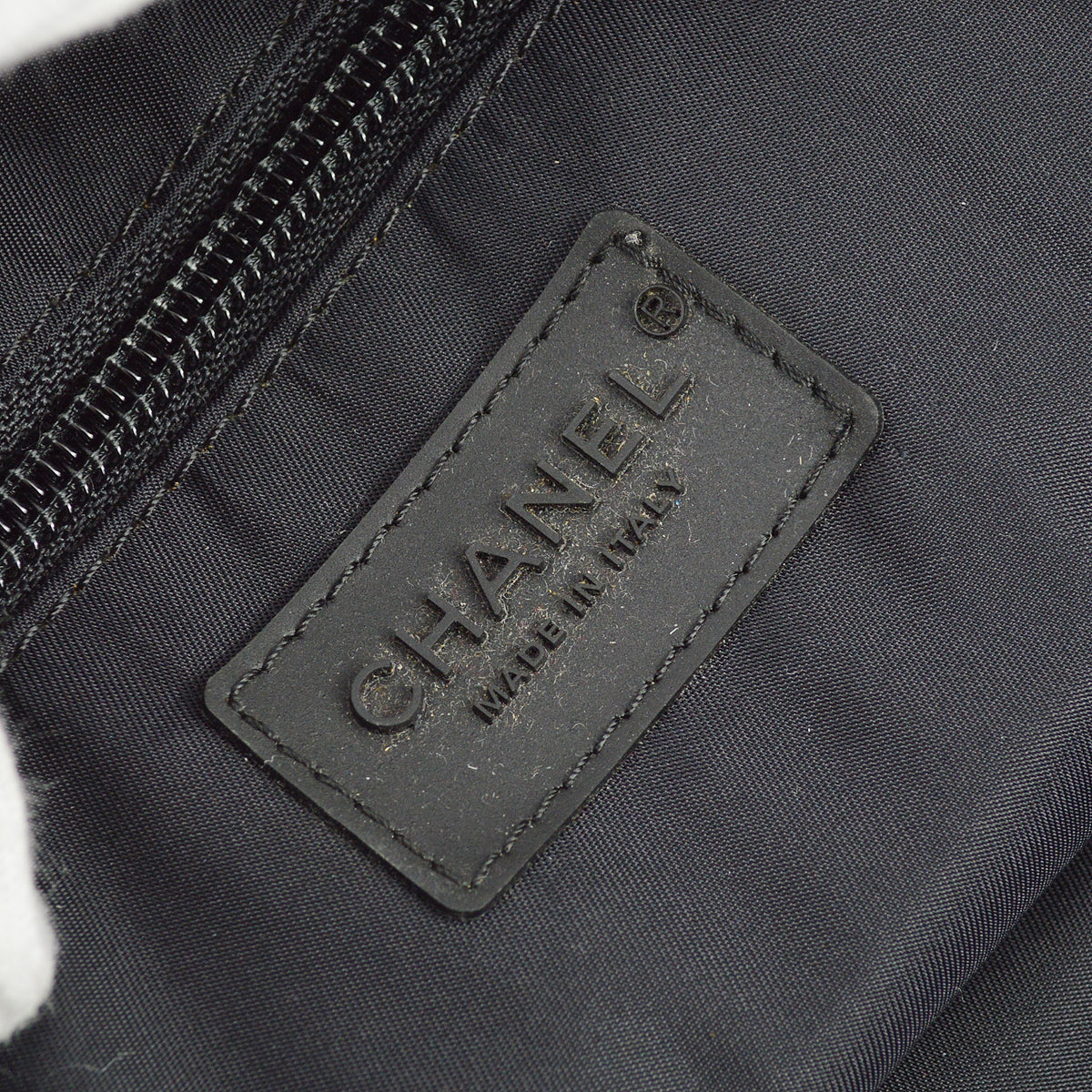 Chanel Black Nylon Sport Line Duffle Gym Bag