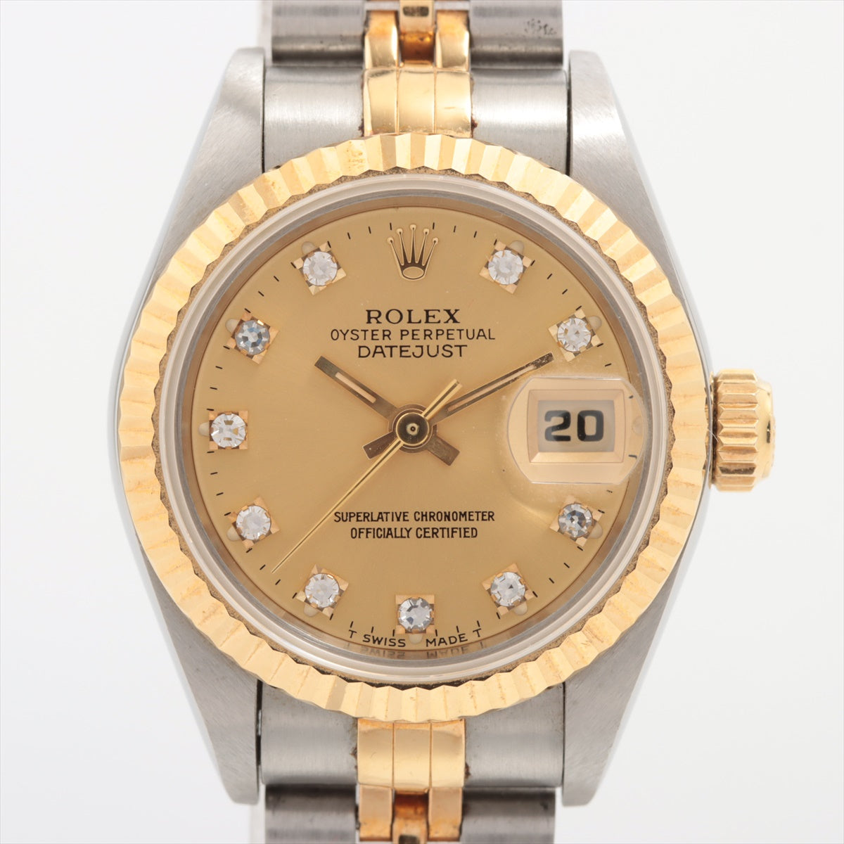 Rolex Datejust 69173G SSYG AT Champagne Chart