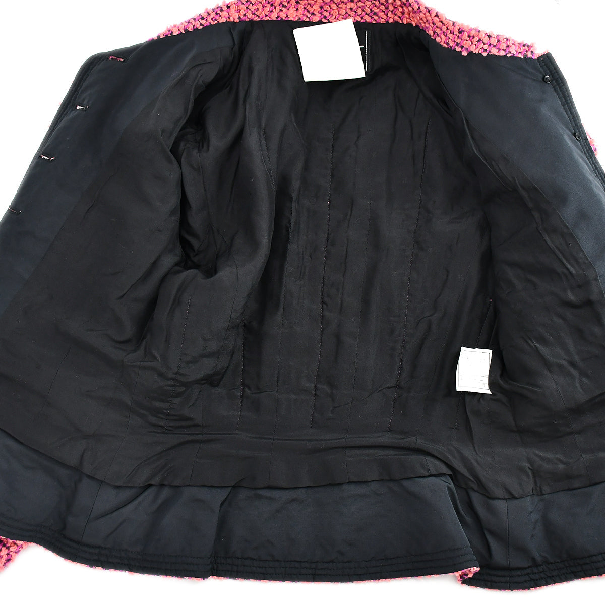 Chanel Fall 1994 CC-buttons bouclé skirt suit 