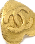 Chanel 1995 Heart Earrings Gold Small