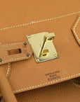 Hermes Gold Ardennes Haut a Courroies 45 Handbag