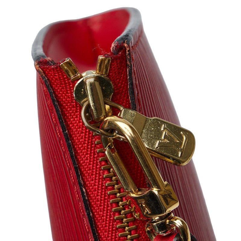 Louis Vuitton Epi Pochette Accessories Handbag Accessories Pocket M52957 Castilian Red Leather