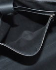 Loewe Anagram Backlot Leather Toilet Bag Black Luggage