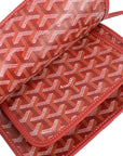 Goyard Red Plumet Shoulder Bag Pochette Wallet