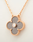 Van Cleef & Arpels Vintage Alhambra 1P Oscilian Diamond Necklace 750 (PG) 6.4g 2023 Holid season limited VCARP9T000