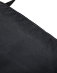 Prada logo plate sloping shoulder bag BT0168 black nylon ladies PRADA