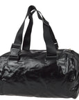 Chanel Black Vinyl Sport Line Duffle Gym Bag