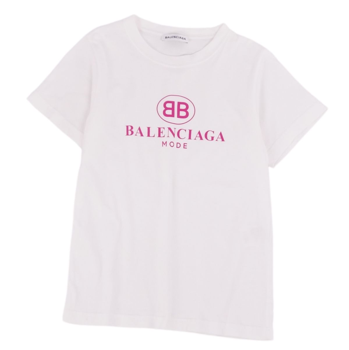 Balenciaga BALENCIAGA y Short Sleeve Logo Tops S White – Fashionia