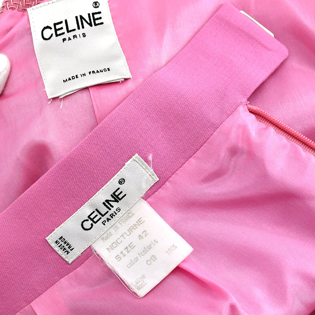 Celine single-breasted wool skirt suit  