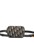 Dior Trotter Belt Bag Waist Bag Navy Gr Canvas Leather  Dior