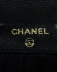Chanel Coco Double Fed Wallet Compact Wallet Black Leather  Chanel
