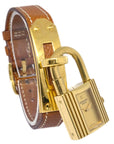 Hermes 1989 Kelly Watch Gold Courchevel