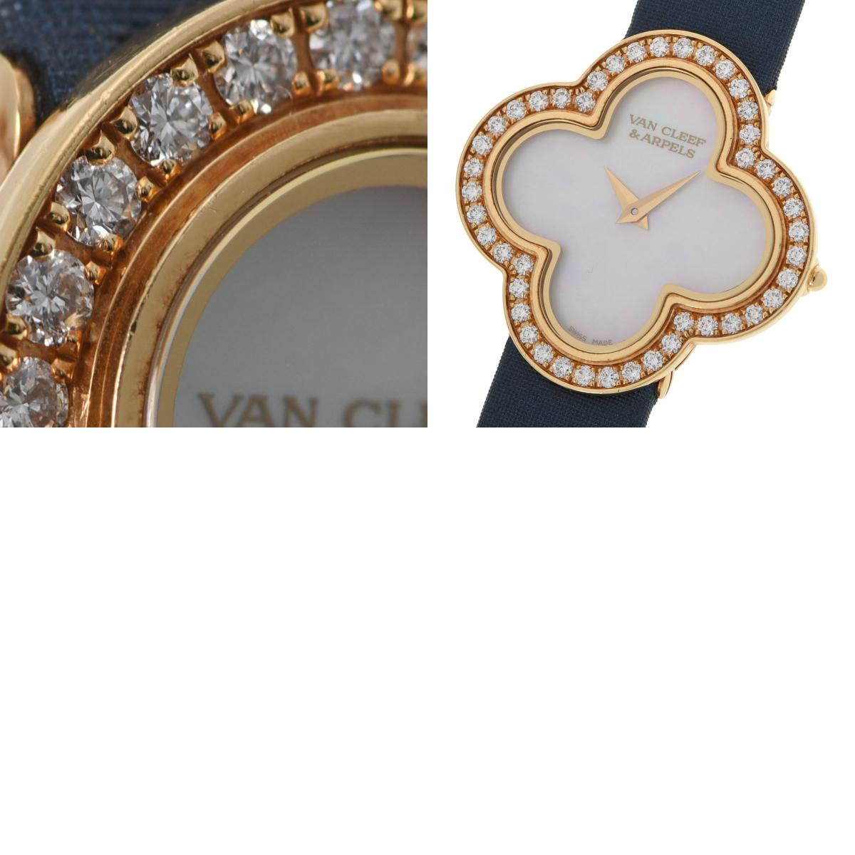 VAN CLEEF &amp; ARPELS Alhambra Watch Ladies Bezel Diamond VCARM95900