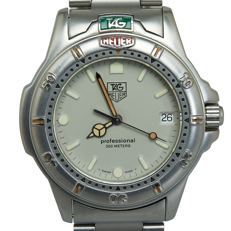 Tag_Heuer Heuer Professional 200  WF1112-0 Automatic Rolling Beige  Stainless Steel Men TAG Heuer