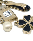 Chanel Icon Artificial Pearl Gold Chain Pendant Necklace 12A