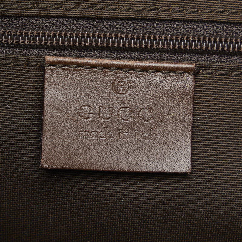 Gucci GG canvas handbag Tote bag 92734 black canvas leather ladies Gucci