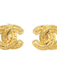 Chanel Gold CC Earrings Clip-On 2459