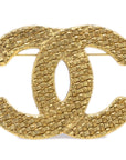 Chanel CC Quilted Brooch Pin Gold 1261/29