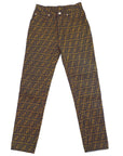 Fendi Zucca printed straight trousers 