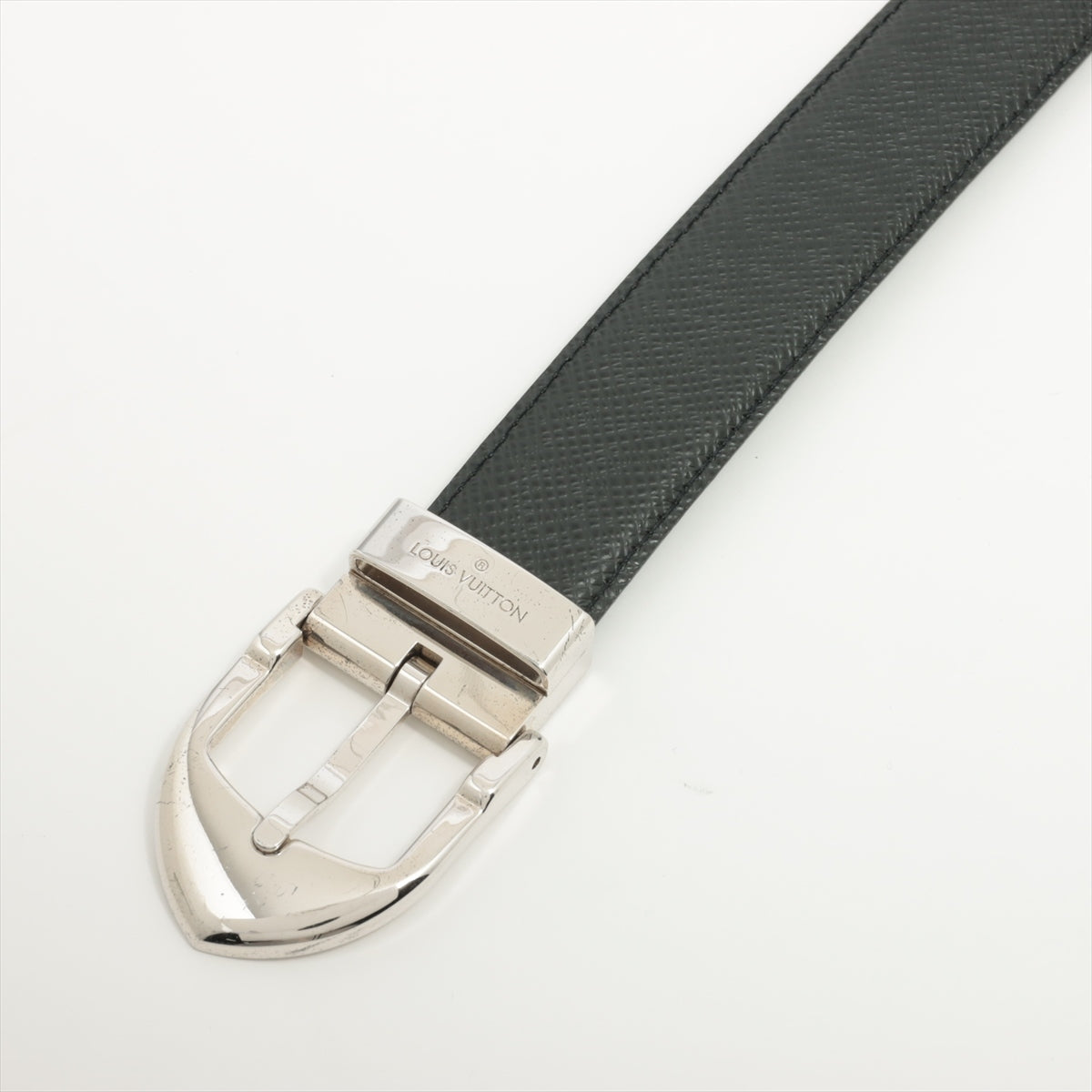 Louis Vuitton M6843 Sanctuary Classic RI0073 Belt GP Leather Black × Silver