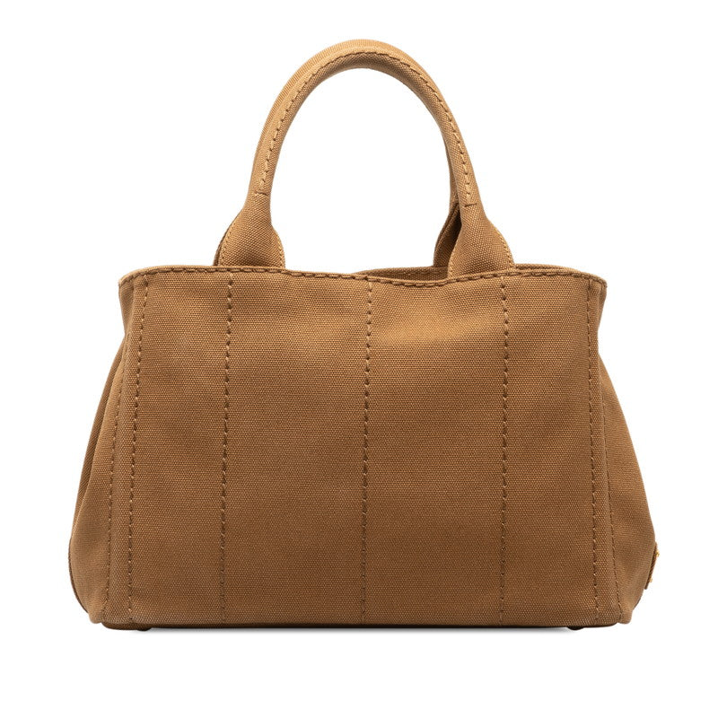 Prada Canapa Mini Handbag Shoulder Bag 2WAY 1BG439 Brown Canvas  Prada