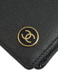 Chanel Bifold Wallet Purse Black Caviar