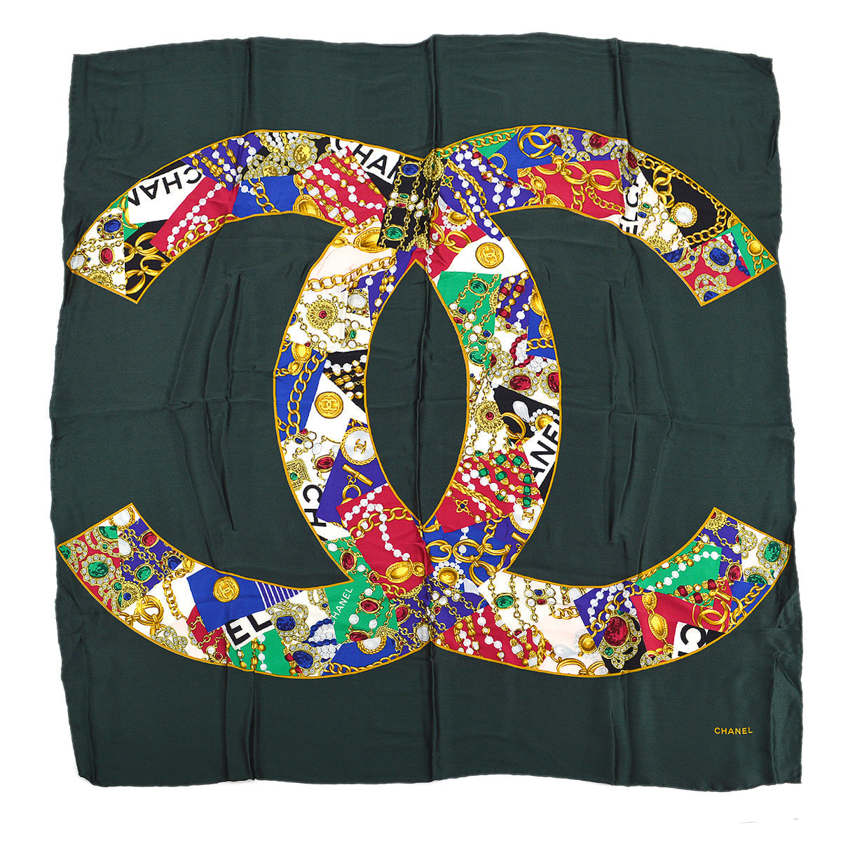 Chanel Silk Scarf (LARGE) shops