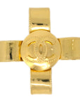 Chanel Cross Brooch Pin Gold 97A