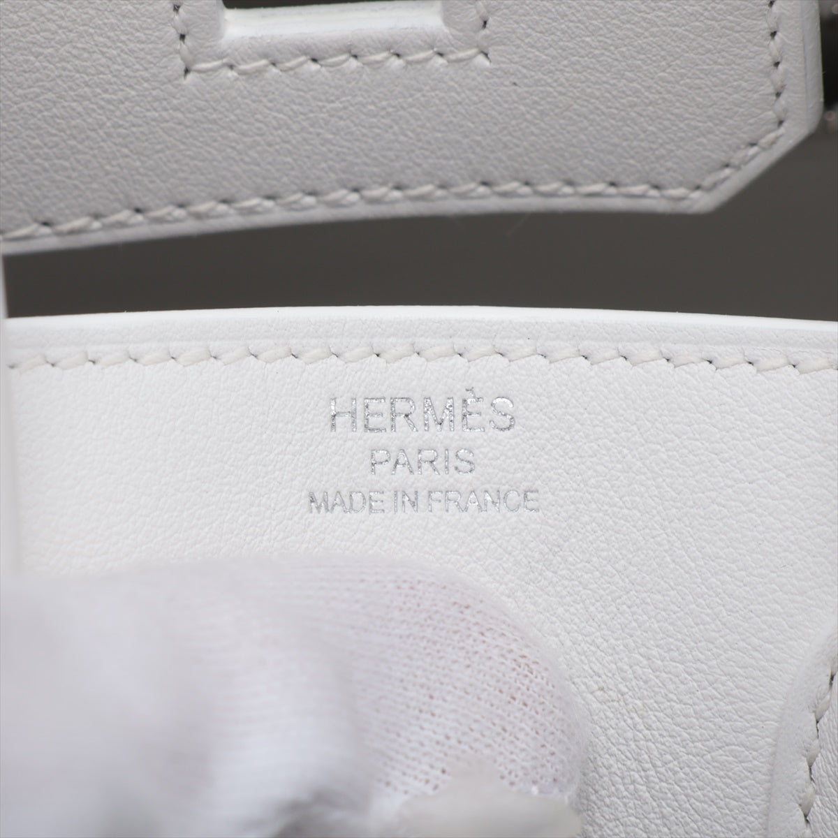 Hermes Birkin 25  New White Silver G W 2024