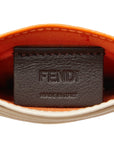 Fendi Stads Box Card Box 8M0269 Orange Beige Leather  FI