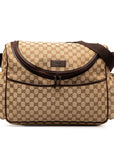 Gucci GG Canvas Mother's Bag Shoulder Bag 123326 Beige Brown Canvas Leather  Gucci
