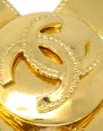 Chanel Cross Brooch Pin Gold 97A