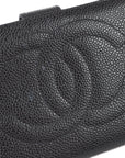 Chanel 1996-1997 Timeless Long Wallet Black Caviar