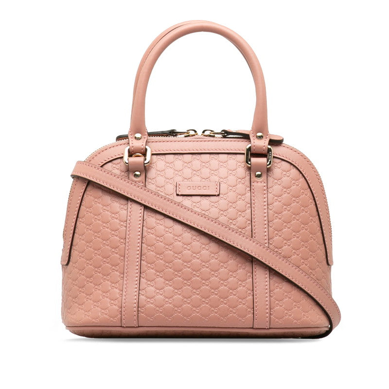 Gucci Micro Guccisima Alma BB Handbag Shoulder Bag 2WAY 449654 Pink