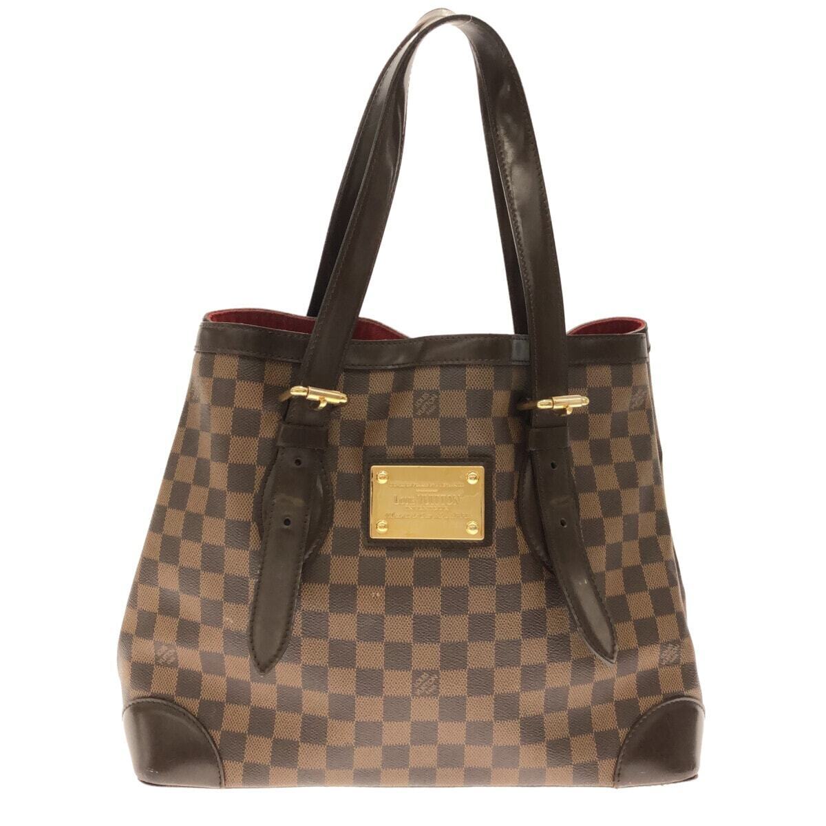 Authentic Louis Vuitton Damier Azur Hampstead MM Tote Bag N51206 