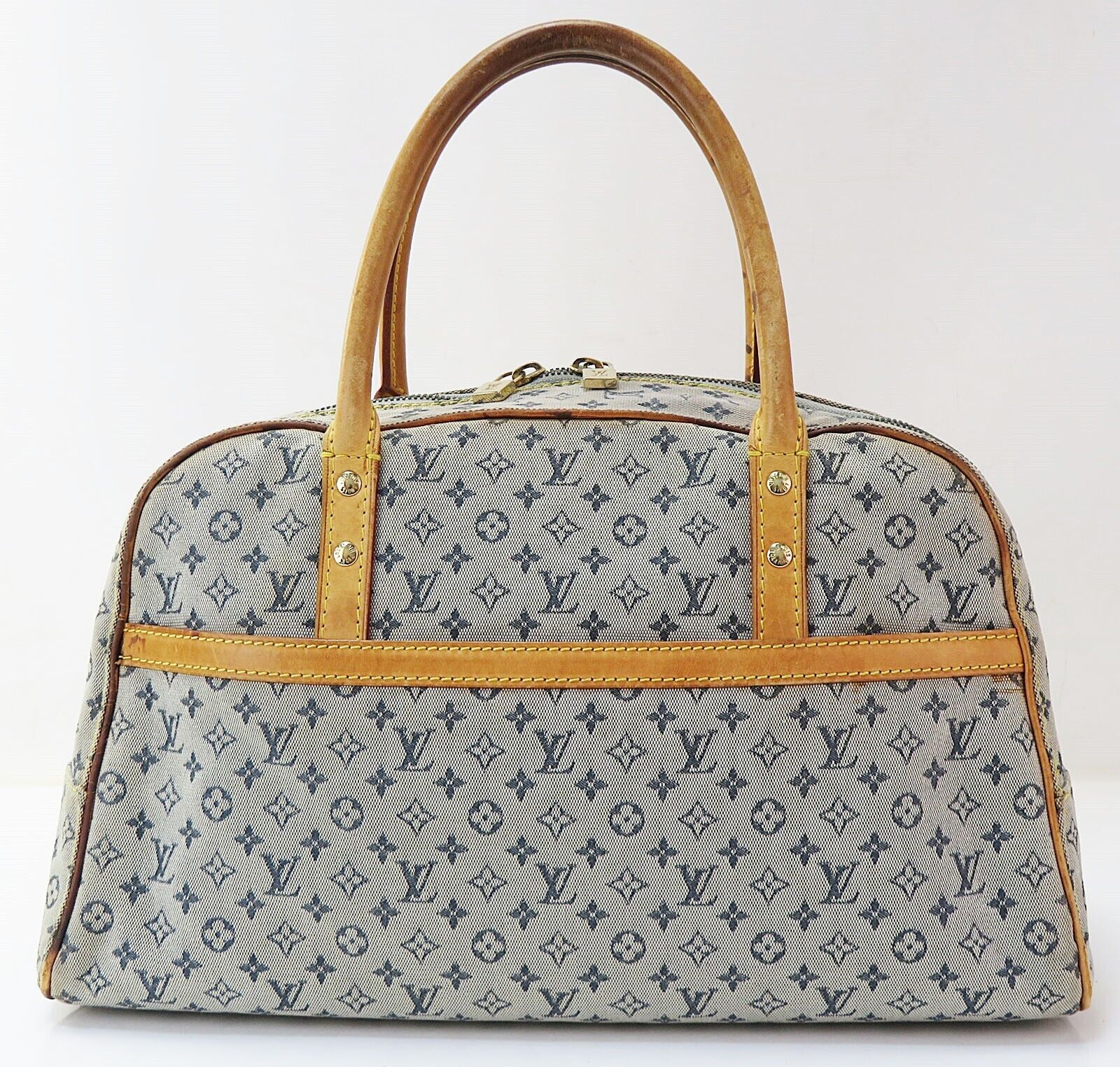 Louis Vuitton blue denim clutch pochette bag-Louis Vuitton Blue Denim  Clutch Pochette Bag-RELOVE DELUXE