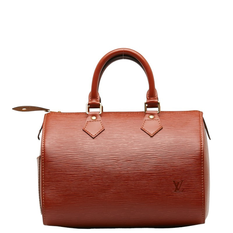 Louis Vuitton Epi Speedy 25 Handbag Mini Boston Bag M43013 Kenyan Brown Leather  Louis Vuitton