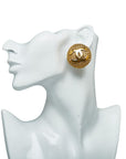Chanel Vintage Wrapped Decacoco Cocomark Rage Earring Gold  Ladies CHANEL