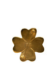 CHANEL Vintage Brooch Cocomark Clover Gold Plating
