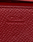 Chloe Drew Sloping Chain Shoulder Bag Red Leather  Chloe