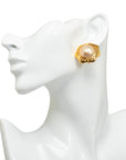 Chanel Earring Gold White Lady Earring Luxury Market